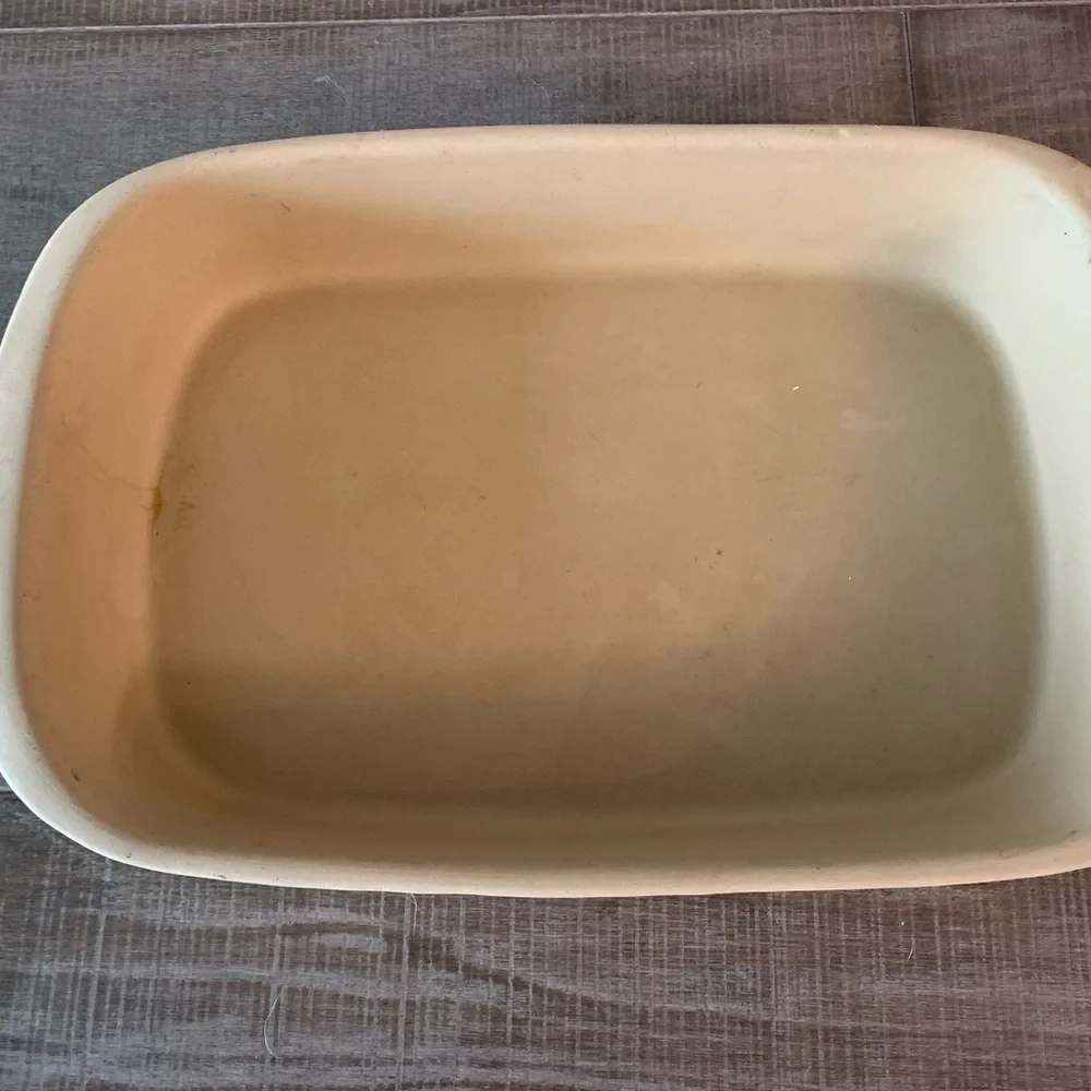 PAMPERED CHEF 9 x 13 Stoneware Baker Lasagna Casserole Dish beige. Made …